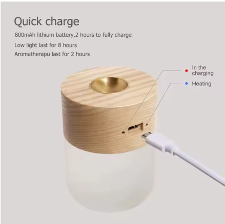 LAMPARA CON CALENTADOR VELAS PEBETERO